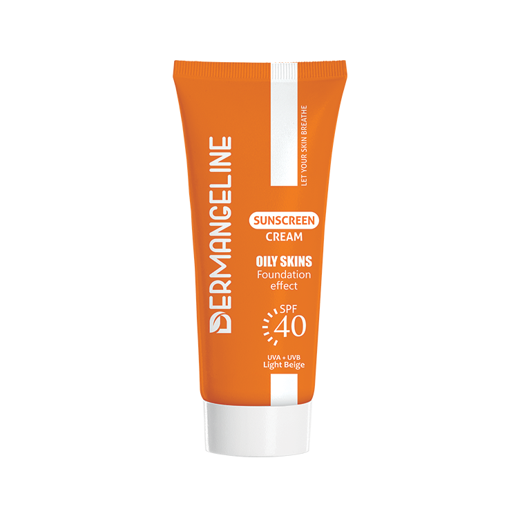 کرم ضد آفتاب رنگی کرم پودری فاقد چربی درم انجلین1