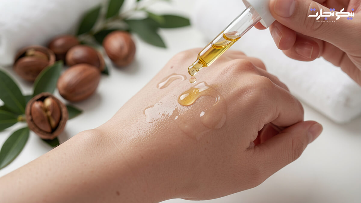 نشانه سوم بافت و سرعت جذب (حس سبکی و لطافت، نه چربی و چسبندگی!)
